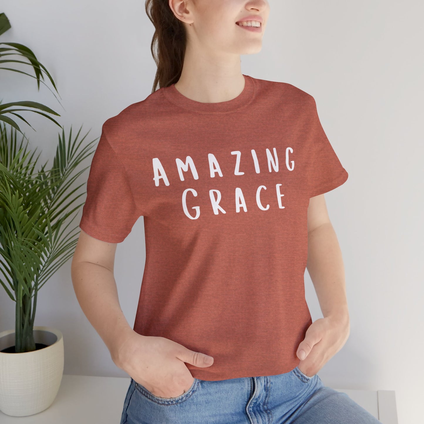 Amazing Grace Unisex Tee - Inspirational Short Sleeve Shirt
