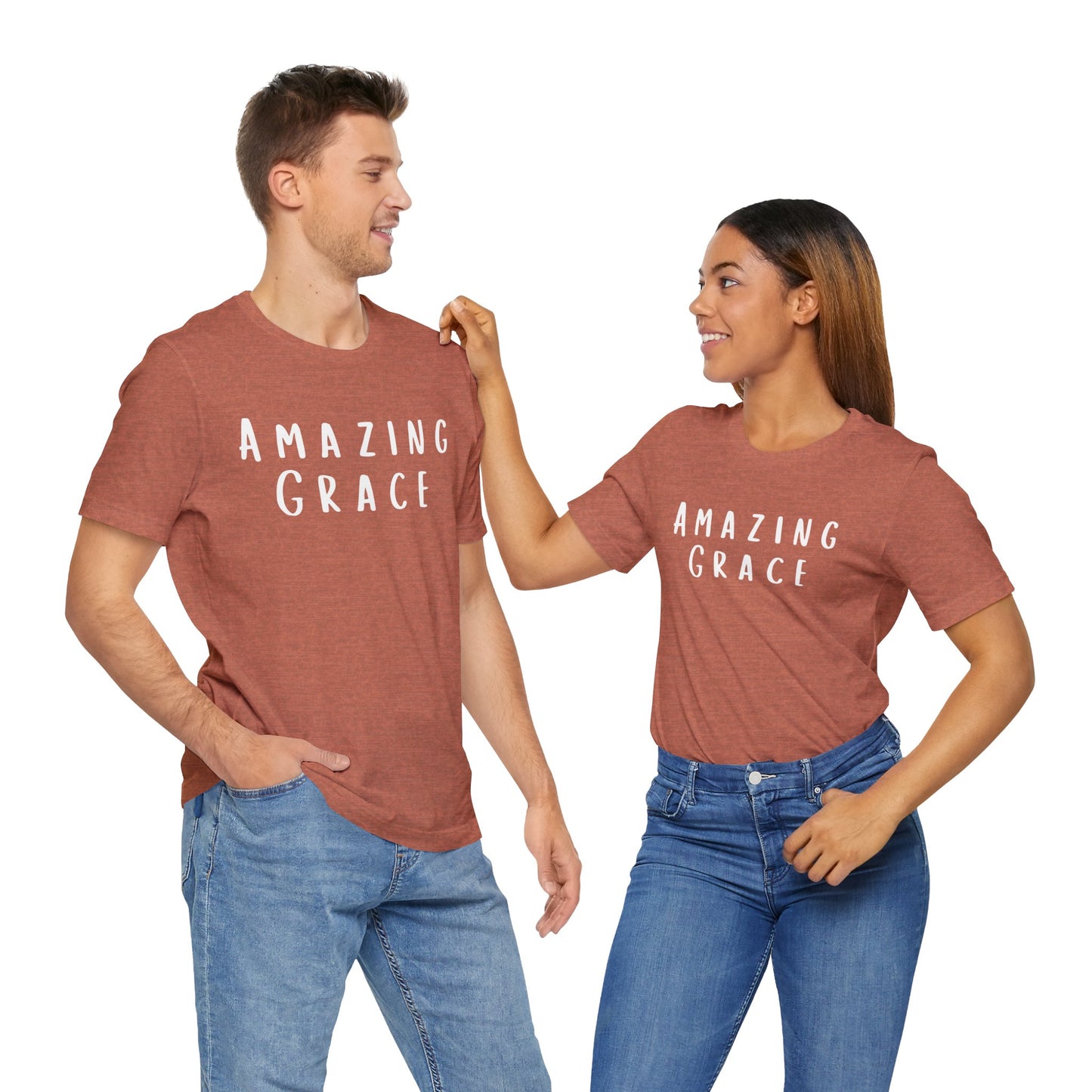 Amazing Grace Unisex Tee - Inspirational Short Sleeve Shirt