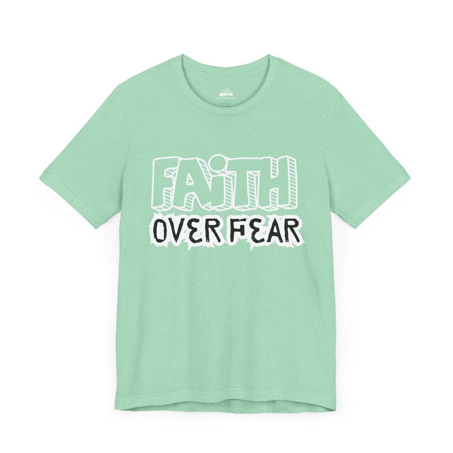 Faith Over Fear Unisex Jersey Tee - Inspirational Graphic T-Shirt