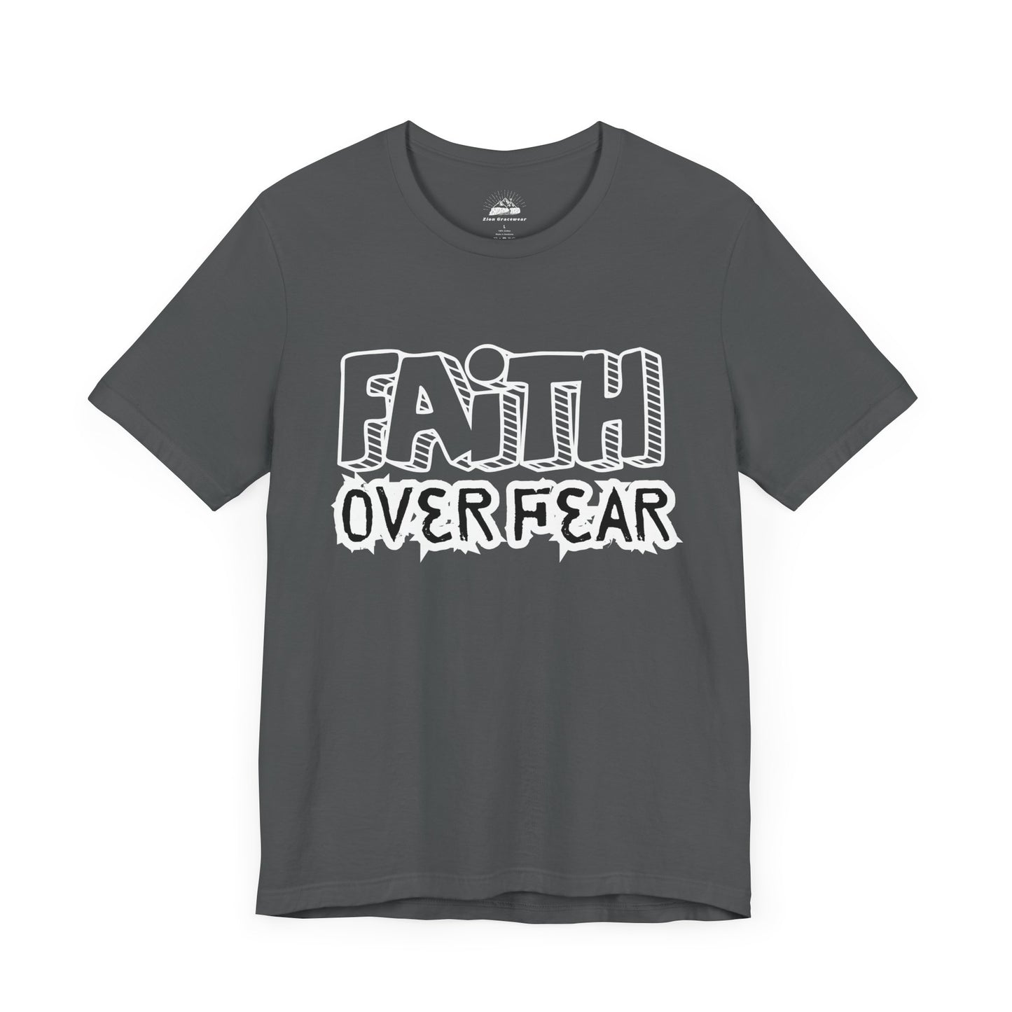 Faith Over Fear Unisex Jersey Tee - Inspirational Graphic T-Shirt