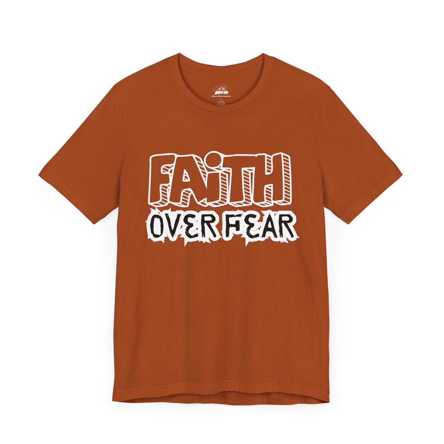 Faith Over Fear Unisex Jersey Tee - Inspirational Graphic T-Shirt