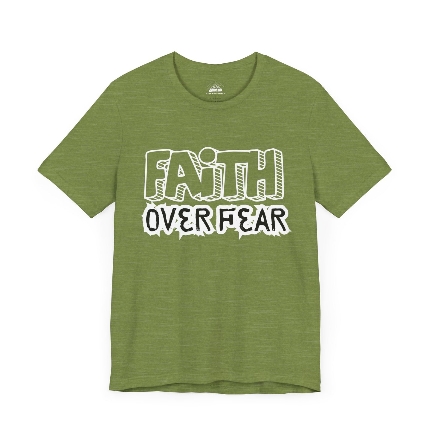 Faith Over Fear Unisex Jersey Tee - Inspirational Graphic T-Shirt