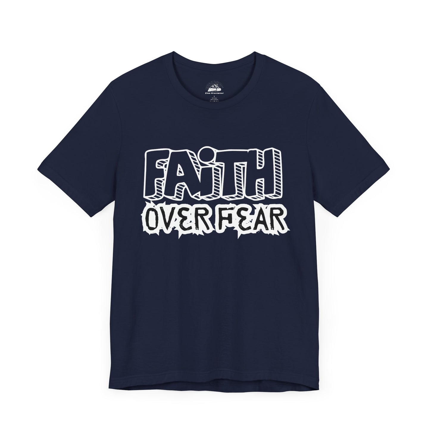 Faith Over Fear Unisex Jersey Tee - Inspirational Graphic T-Shirt